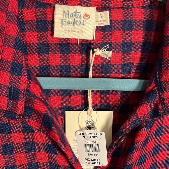 Sabina Shirtdress Red Gingham size womens Small - Picture 4 of 11